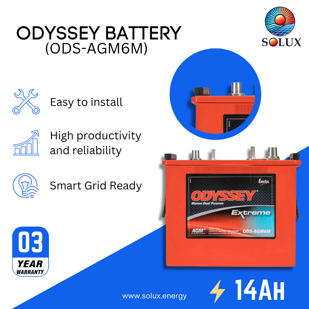 This is an image of Odyssey Marine Battery ODS-AGM6M AGM